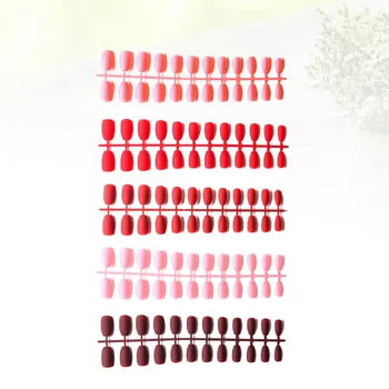 

120pcs Matte Nails Professional Dull Polish Decorative Durable Novel False Sticker Matte Nails for Friends Ladies