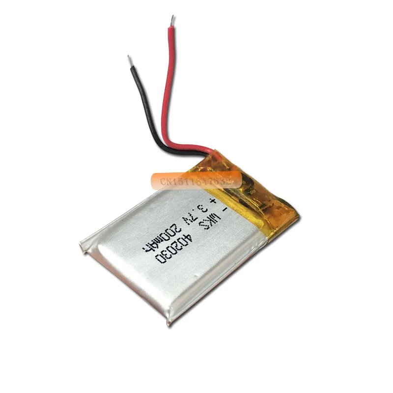 5 шт/лот 3,7 V литиевая батарея 200mah 402030 042030 gps MP3