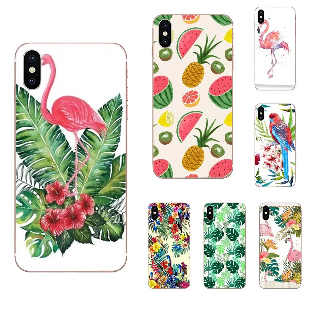 Летние Фрукты Цветы фламинго для htc Desire 530 626 628 630 816 820 830 один A9 M7 M8 M9 M10 E9 U11 U12 жизнь