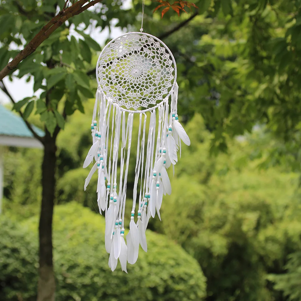 MS6133B Swan Feather Dreamcatcher Feather Hanging Decoration Wall Decoration Indoor Pendant Wall Hanging Decoration