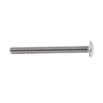 

New 50 Pcs #6-32 x 1 1/4 Inch Cross Truss Head Bolts Machine Screws Silver