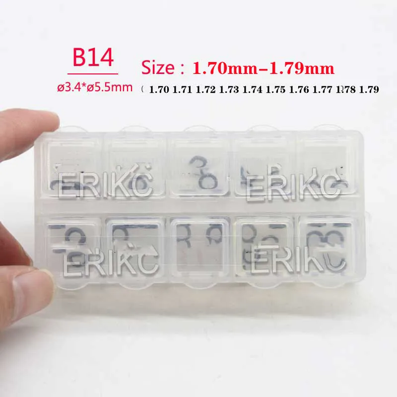 

ERIKC 30 PCS B14 SIZE 1.70 MM-1.79 MM Diesel Copper Gasket Washers Thickness B14 For Common Rail Automation Injector