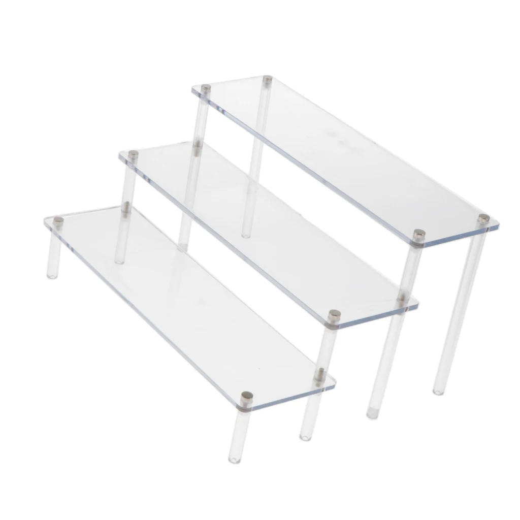 Clear Acrylic Rack Makeup Cosmetics Toy Doll Model Storage Display Stand