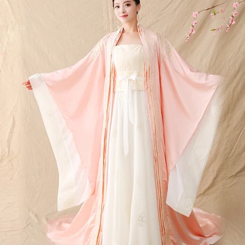 

Big tailing Women Dramaturgic Costume Queen Dress Chinese Ancient Tang Dynasty Show Cosplay pink robe chinoise femme