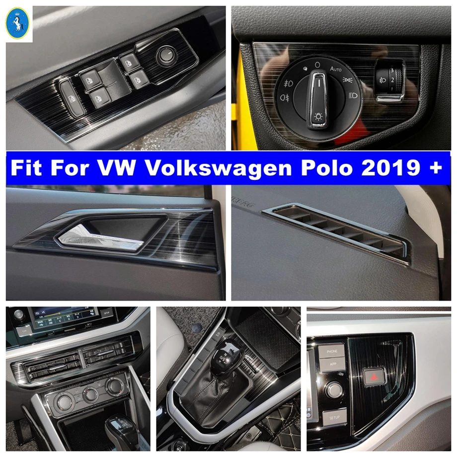 Für VW Volkswagen Polo 2019-2023 Armaturen brett AC Entlüftung Armlehne  Fenster lift Scheinwerfer Lampe Schalt deckel Verkleidung Zubehör -  AliExpress