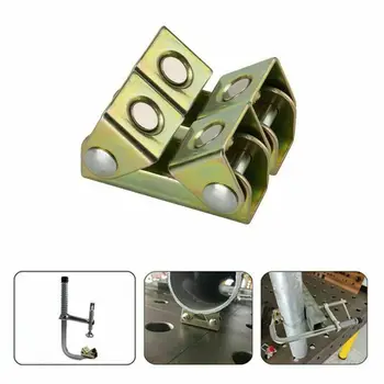 

V Type Magnetic Welding Clamps Holder Suspender Fixture Adjustable V Pads BJ