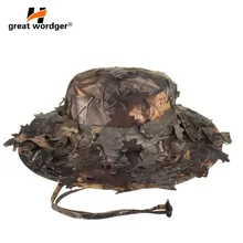 Мужская камуфляжная кепка с листьями джунглей, камуфляжная кепка с козырьком, быстросохнущая Боевая охотничья Кепка, тактические армейские кепки снайпера