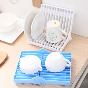 

Home Simple Tableware Drain Storage Rack Multifunctional Dish Rack Plastic Kitchen Storage Storage Organizer