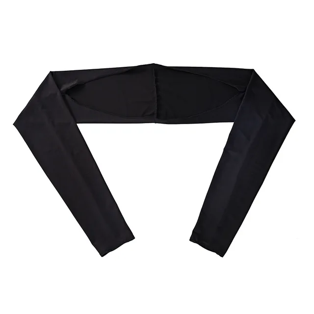 long fake sleeves Scar Cover Gloves Fake Sleeve Foldable Siamese Sun Protection Elbow Cuff Arm Cover Driving Arm Warmers Sleeves black