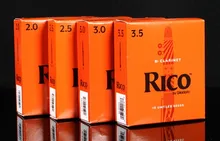 Rico por D'Addario Bb Clarinet Reeds, Força 2/2. 5/3/3.5, Uma Única Peça ou Caixa de 10 Disponível