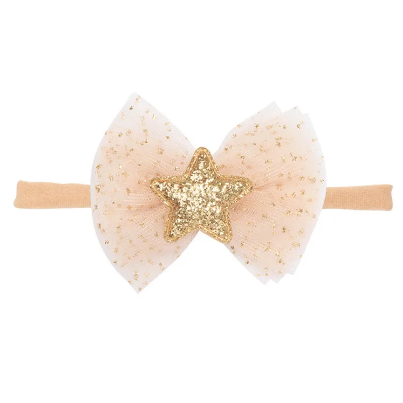 10 шт./лот, новинка, бант для новорожденных, Детская повязка для волос, фото, лента для волос, без следов, повязка на голову, бант ручной работы, аксессуары для волос для девочек - Цвет: 9