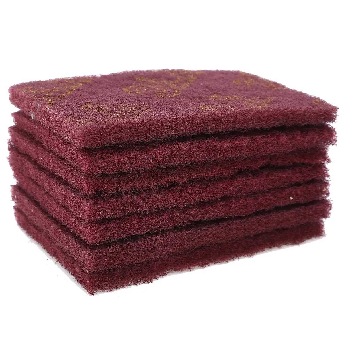 20Pcs 15 x 10 x 0.7cm Grey/Red Abrasive Finishing Fine Scotch Brite Pads Hand Sanding Grinding Pad For Kitchen Cleaning Tools