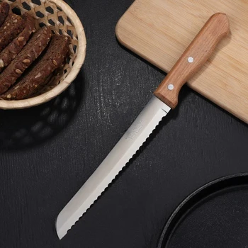 

Dynamic kitchen knife for bread, blade 20 cm, with wooden handle