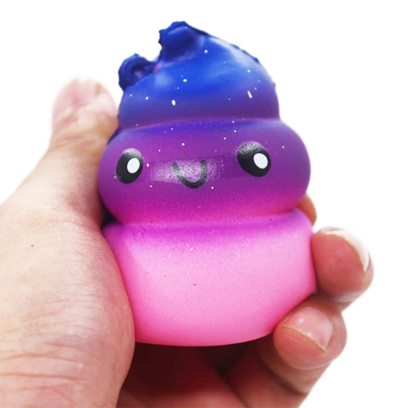 Slow Rising toy, Soft Cute Fun Galaxy Poo Scented Slow Rising Jumbo Squishy Toys Decompression Toys Stress Relief Toys for Kids