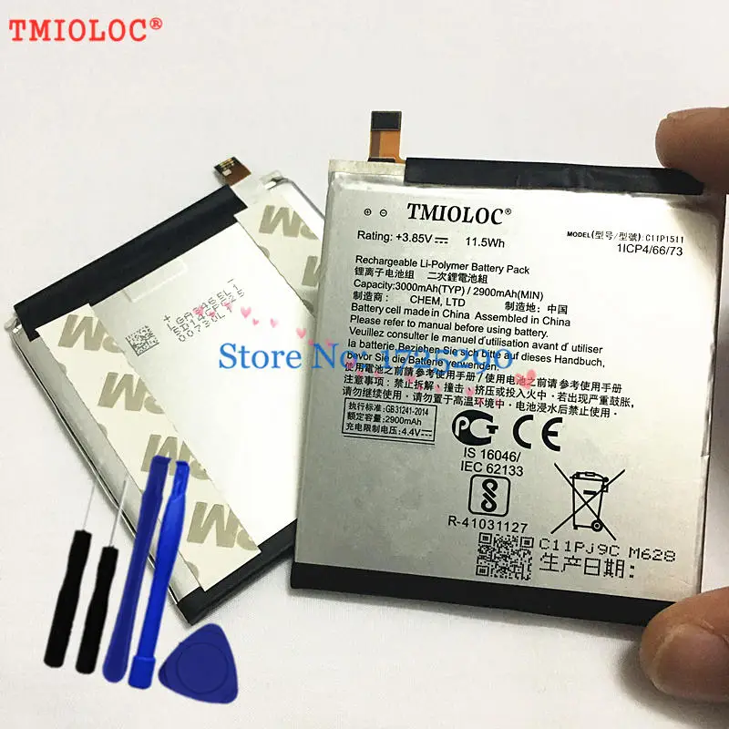 Batteria Per Asus Zenfone 3 3000mah Ze552kl Zd552kl C11p1511 Sost - Foto 5