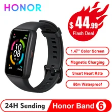 Originele Honor Band 6 Nfc Std Smart Polsband 1st Full Screen 1.47