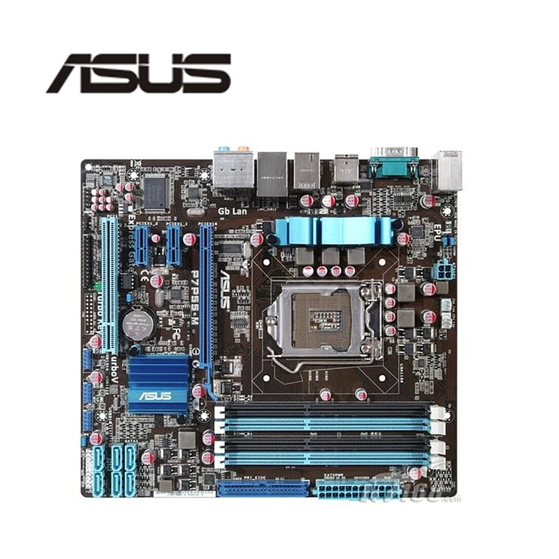 

For ASUS P7P55-M Motherboard LGA 1156 DDR3 16GB For Intel P55 P7P55 Desktop Mainboard SATA II PCI-E X16 Used