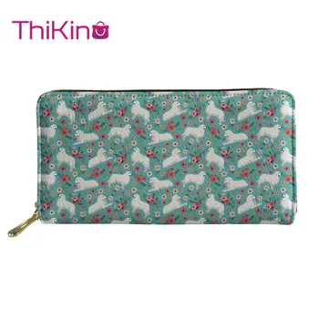 

Thikin Animals Long Wallet for Lady 3D Floral Paint Women Purse Girls Shopping Notecase Cute Teen Girl Burse Handbag