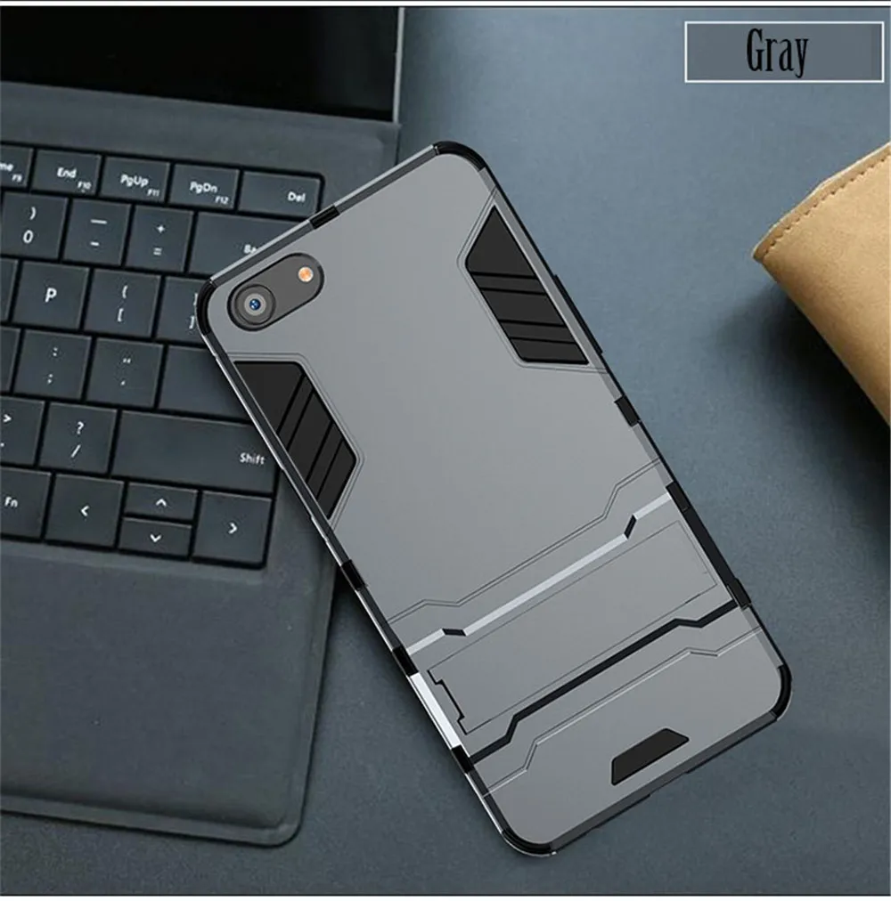 Чехол для Vivo V9 Броня Крышка для Vivo Y83 Y71 Y85 Y75 Y79 Y69 Y53 y51 Y67 V7 плюс Z5X Y17 Y15 Y3 X27 V15 Pro Y91 Y93 Y97 для задней панели Чехол - Цвет: Серый