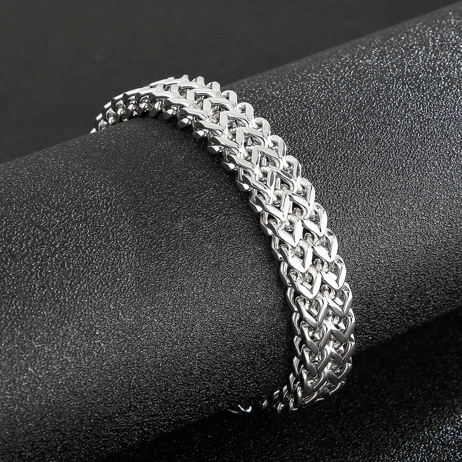 High Quality Double Head 12 Stars Wristband Cuff Bracelet Charm Viking Punk Stainless Steel Men Casual Zodiac Sign Jewelry