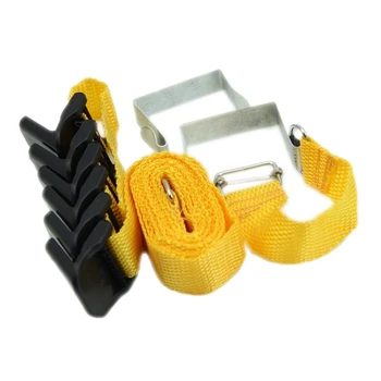 

Adjustable Over Door Straps Hanger Hat Clothes Coat Bag Rack Organizer 8 Hooks