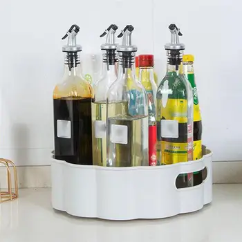 

Kitchen Rotating Storage Rack Multi-Function Seasoning Rack Spice Box Sundry Storage Shelf Kitchen Round Turntable Racks