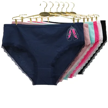 

6 pieces/lot women underwear Cotton panties plus size briefs high waiste panty female underpant woman XXL XXXL XXXXL