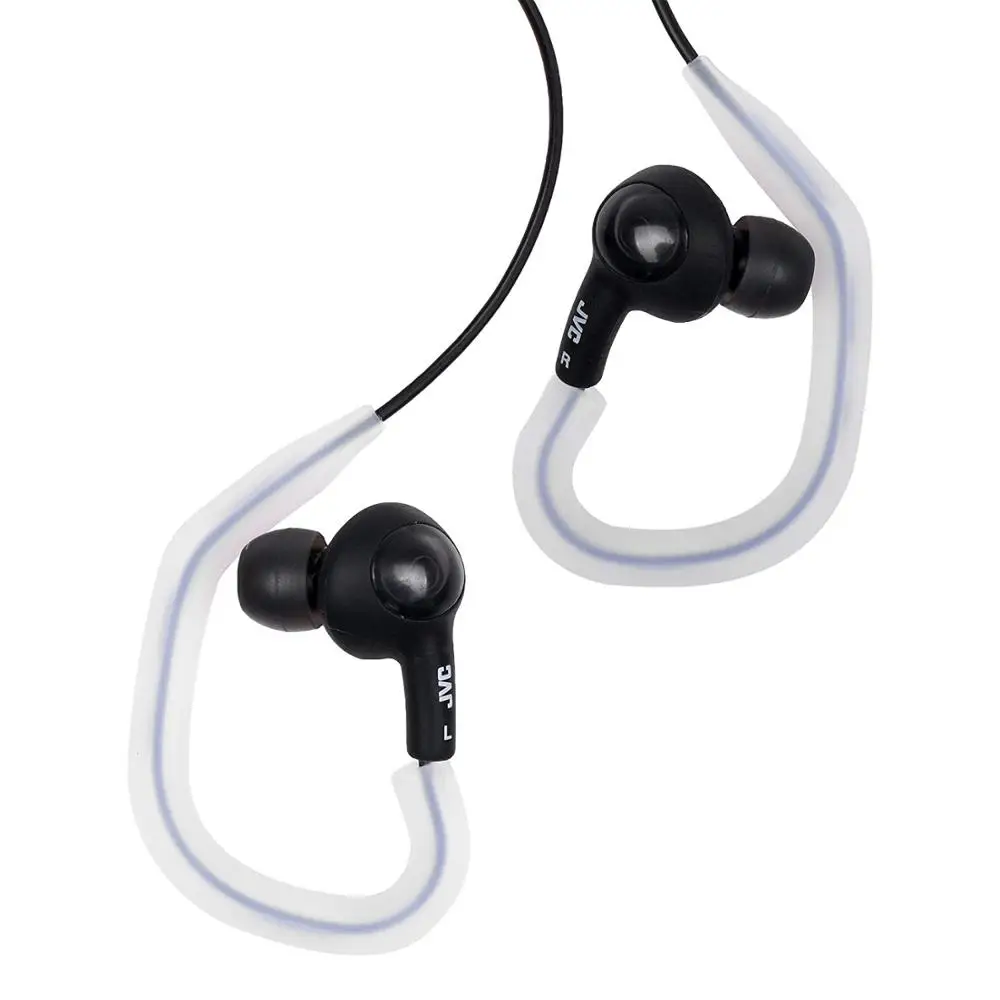 VEKEFF 2 Pairs Black Earhooks Universal Silicone Ear Clip Loops Hooks Earphone Headphone Ear Hanger Agrafe Earpod Hang On Ear