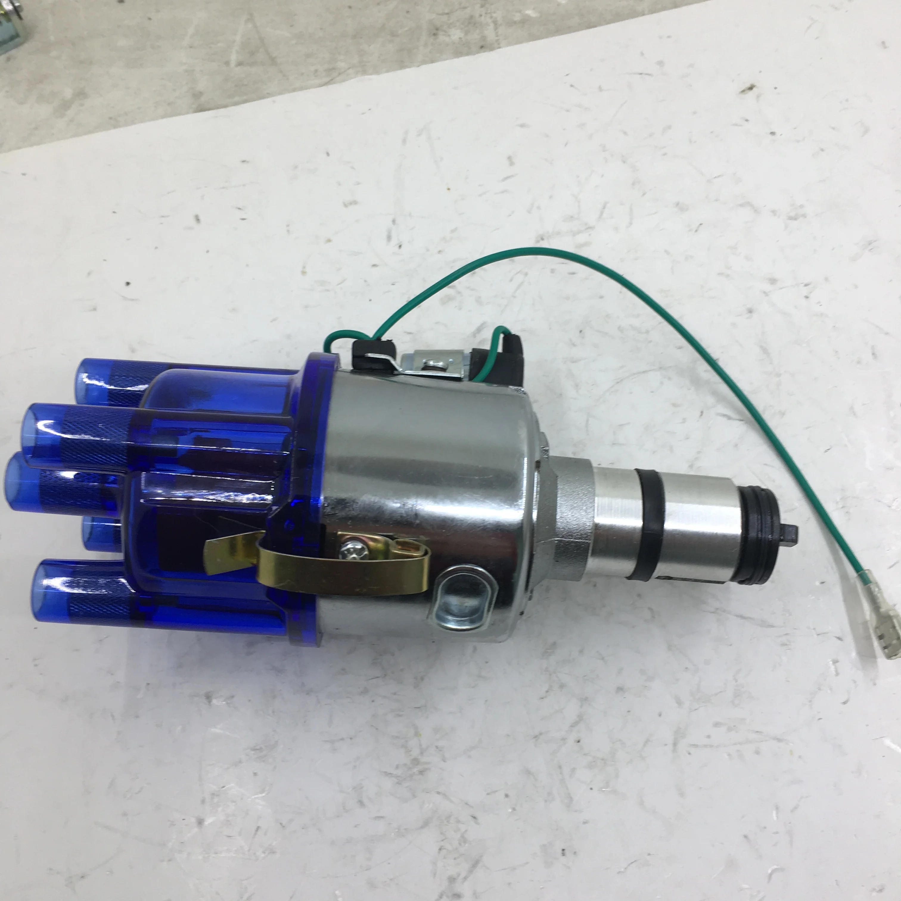 

SherryBerg complete distributor for EMPI 9428 CHROME 009 CENTRIFUGAL DISTRIBUTOR STOCK CURVE for VW BUG GHIA THING BUS blue cap