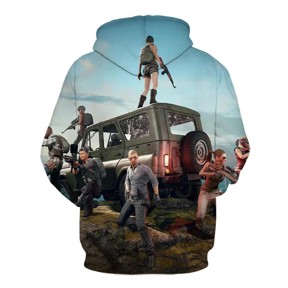 High quality 3D Pubg hoodie Men/Women's Popular Game Fashion Personality 3D Printing Pubg Men's hoodies winter jacket men