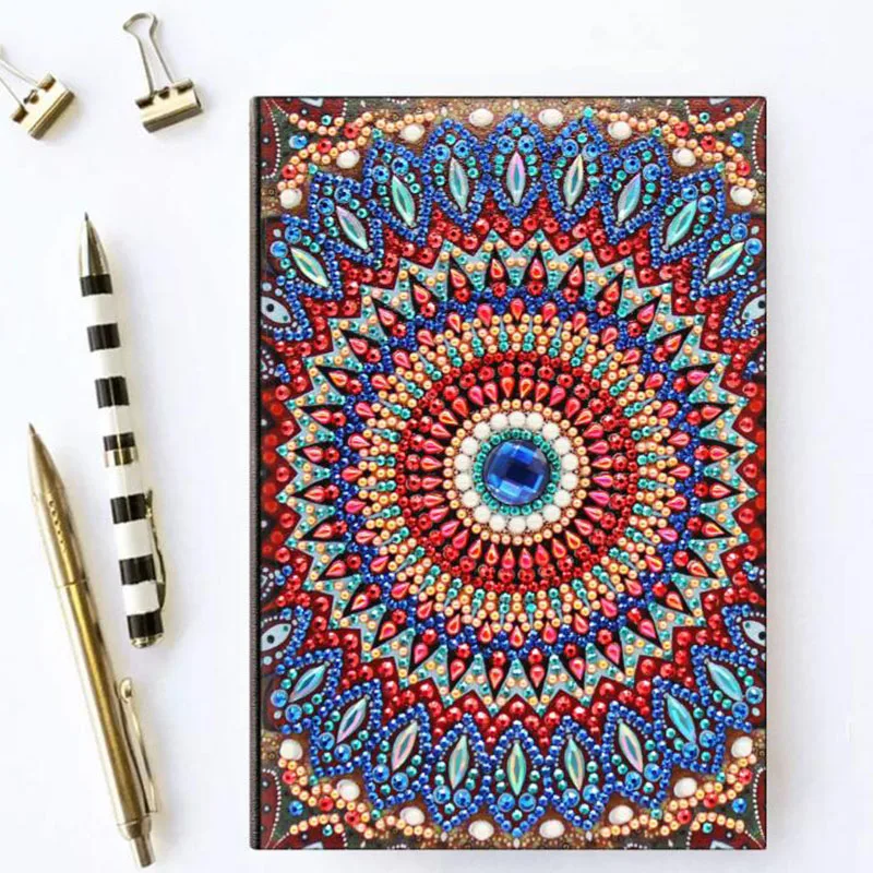 

Diamond Painting Cross stitch Accessories Mandala Notebook Special Shaped Diary Book Diamond Embroidery Tool A5 Mosaic Gift 02