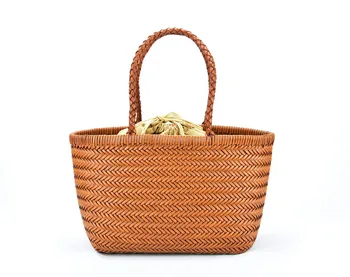 

Women Capacity Straw Bags Handmade Woven Basket Bolsa Tote Bohemian Beach Bags Luxury Brand canvas Lady Handbags