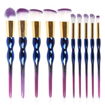 

New Gourd Handle Colorful Professional Makeup Cosmetic Brushes Set Eyeshadow Lip Blush Foundation Powder For Women