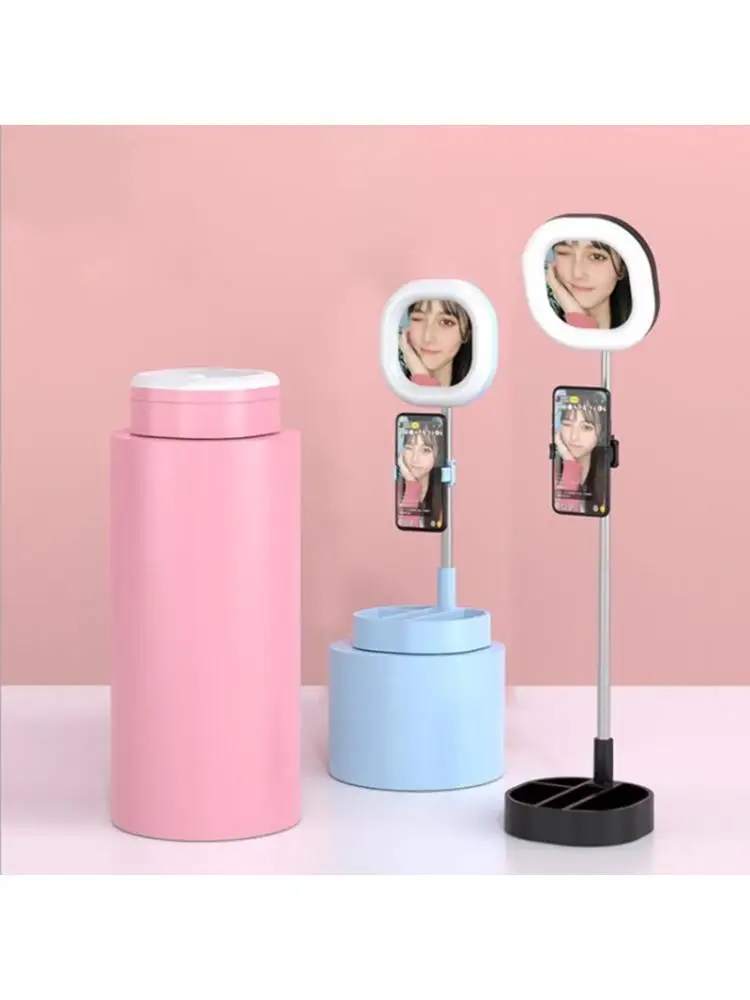 Telescopic Foldable Support LED Lamp with Cellphone Holder Selfie Fill Light Telescopic Foldable Support LED Lamp with Cellphone Holder Selfie Fill Light