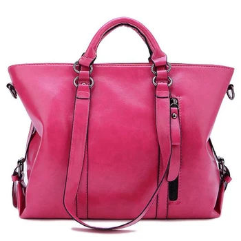 

2020 New fashion women's bags PU leather shoulder bags casual Retro lady hand bags big capacity crossbody for women solid color