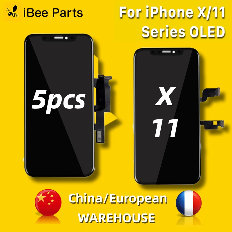 Детали iBee оптовая продажа 5 шт. для iPhone X XS XR 11 LCD OEM Oled стеклянный сенсорный экран в