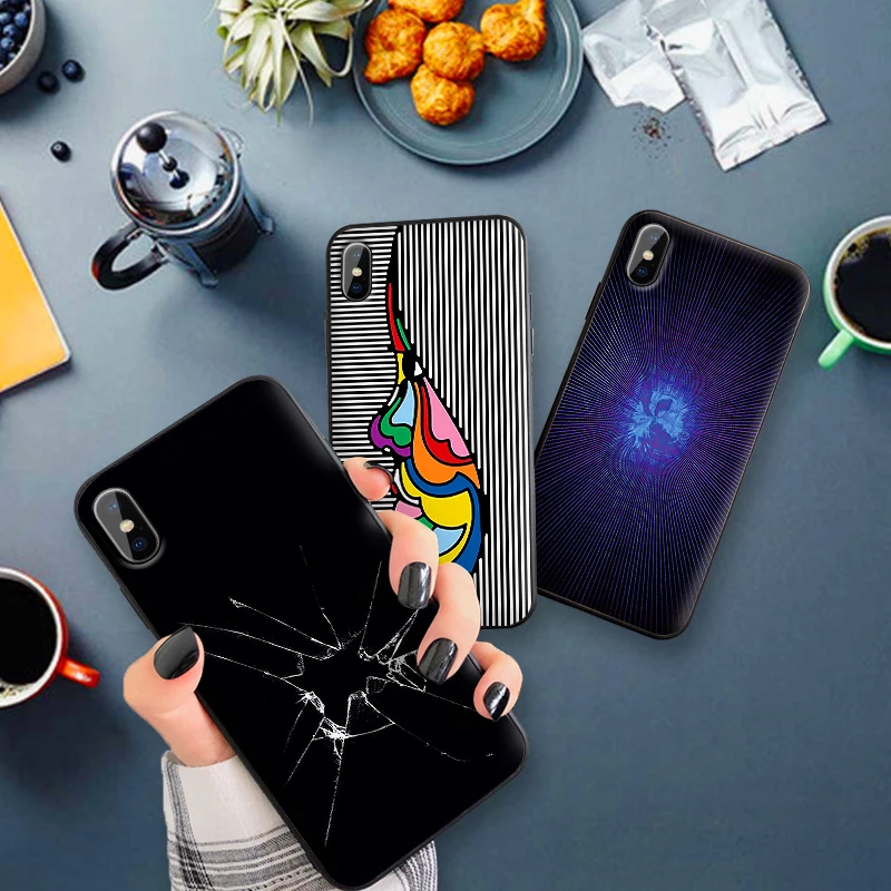 Ретро Чехлы для мобильных телефонов iPhone X XS MAX XR 6 s 7 8 Plus модные мягкие силиконовые