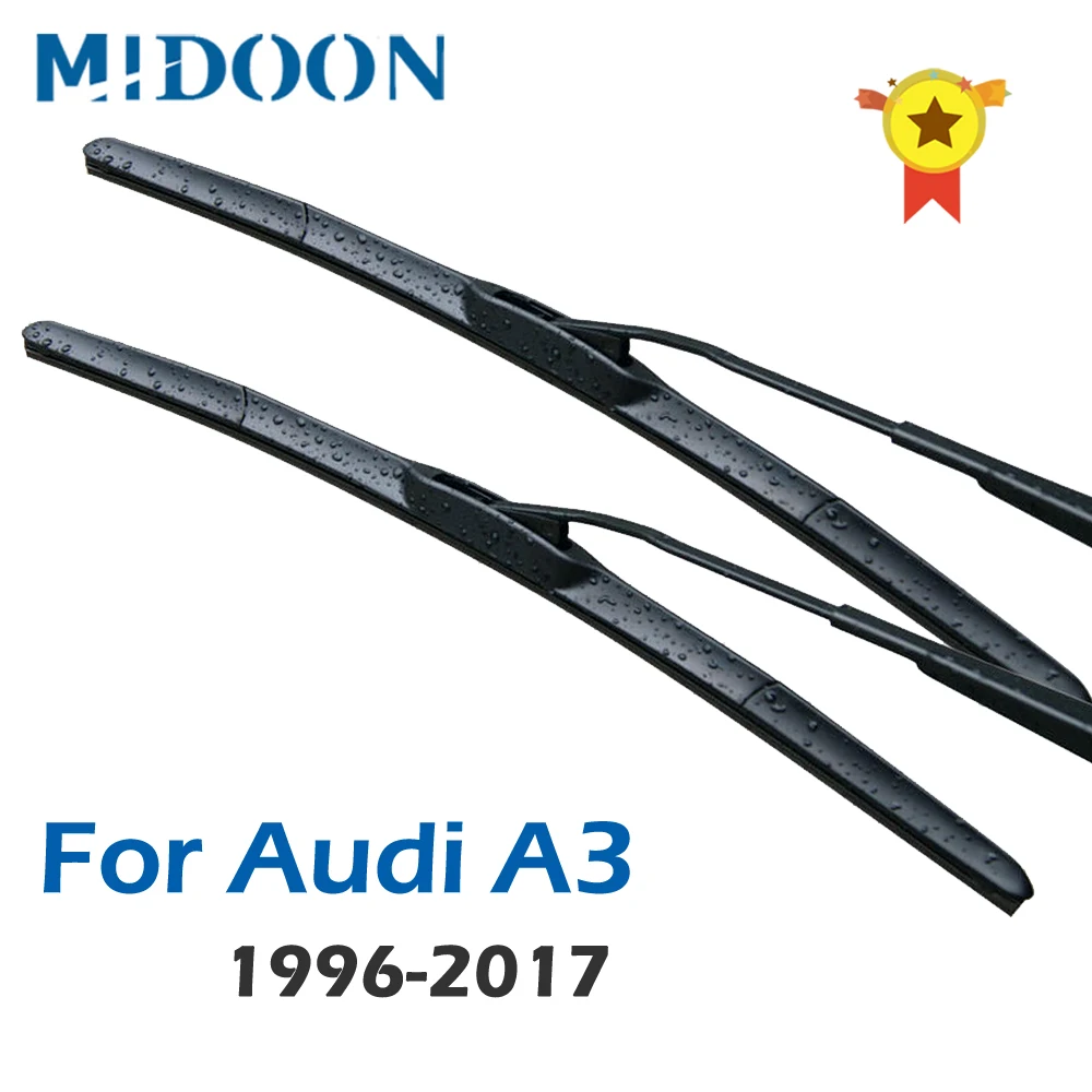 MIDOON щетки стеклоочистителя ветровое стекло дворники для Audi A3 8L/8 P/8 В Fit