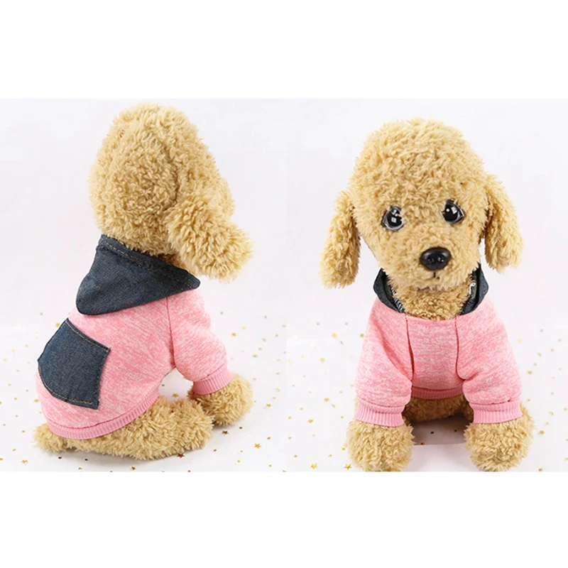 Зимнее теплое пальто свитер для собаки Рождественская одежда классические Толстовки Флисовый, для питомца мягкий собачий одежда для маленьких собак - Цвет: P