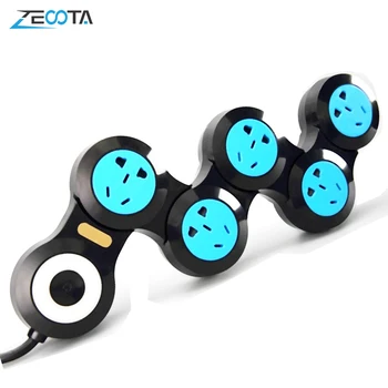 

Power Strip 3/4/5 Outlet Electric AU Plug Socket Indicator Light 1.8m Extension Cord 10A Travel Charger Flexible Rotary Movable