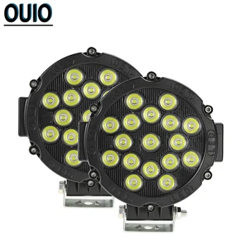 

Round Work Light 17 LED 51W Light Bar for 4x4 Car Truck Offroad Light 12V Tractor Boat ATV Auto Headlight Spotlight Lamp Led Bar