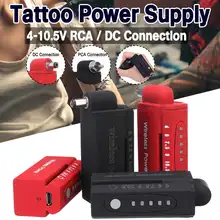 Мощный беспроводной мини-источник питания для татуажа 1500 мАч RCA DC портативный источник питания для татуажа, перманентного оборудования для макияжа