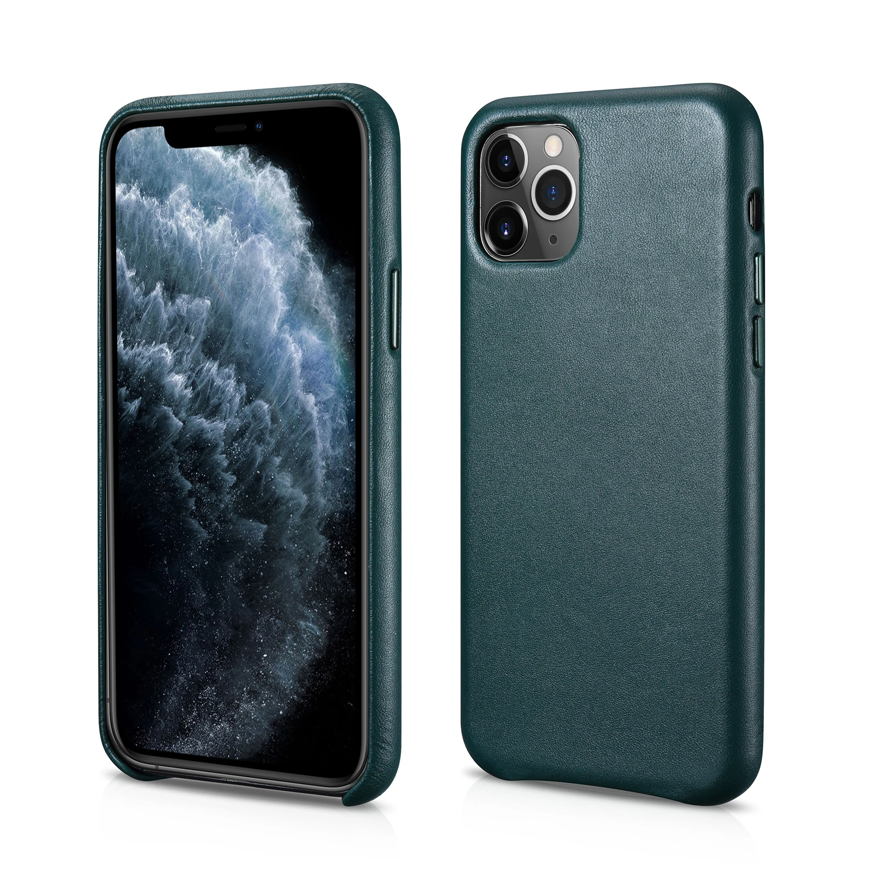 ICARER чехол ручной работы из натуральной кожи в стиле ретро для iPhone 11 Pro, винтажная задняя крышка из воловьей кожи для iPhone 11 Pro 5,8 дюймов