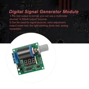 

DC 12V 24V DIY Kit for Digital Adjustable Current Signal Generator Module Board Precision to 0.1mA frequency generators 4-20mA