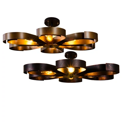

American retro ceiling loft creative personality cafe iron industrial light ultra-thin living room bedroom ceiling lamp led lamp