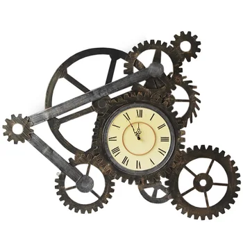 

Large Gear Wall Clock Vintage Living Room Decorative Clocks Wall Clock Loft Zegar Bar Coffee Shop Home Decor Industrial ZB5WC