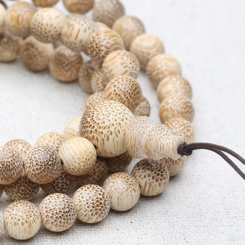Natural wood handmade solid wood genuine bamboo knot environmental protection 99 beads rosary Islamic Muslim handmade rosary