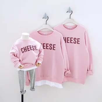 

Mother Father Baby Matching Outfits Family Matching Clothes Family Clothing Sweatshirt Hoodie Mom and Daughter Matching Clothes