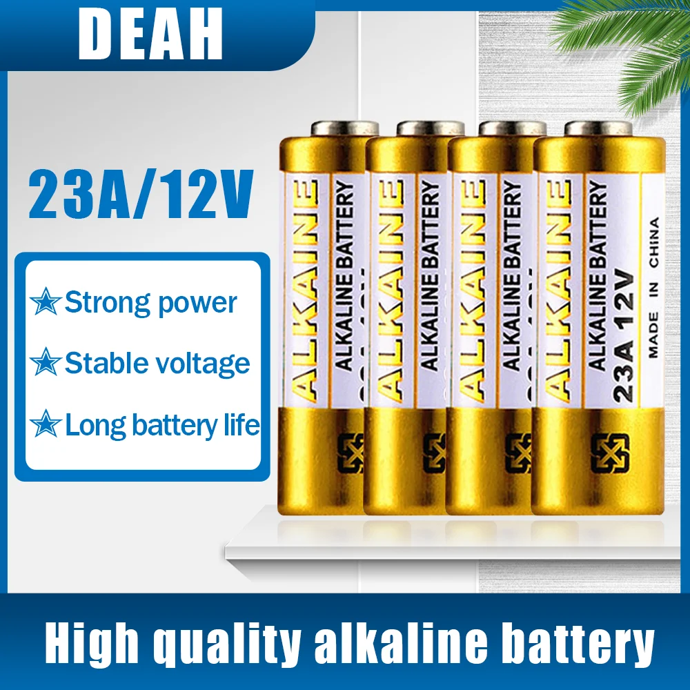4PCS 12V Alkaline Battery A23 23A 23GA A23S E23A EL12 MN21 MS21 V23GA
