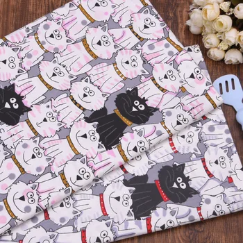 

2020New Cute Pet Dogs 100% Cotton Fabric DIY Sewing For Baby Patchwork Quilting Handmade Textile Bedding Blanket Sheets Tilda